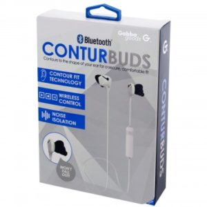 White Bluetooth Conturbuds Wireless Sport Earbuds